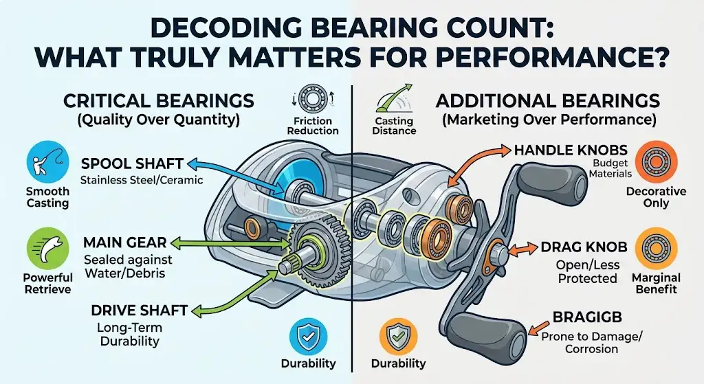 Fishing Reel Bearings Explained: Is More Always Better?