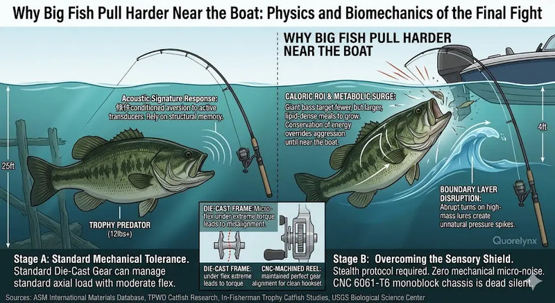 Why Big Fish Pull Harder Near the Boat: Understanding Leverage, Pressure, and Fish Fighting Physics