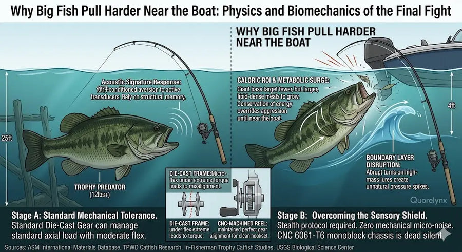Why Big Fish Pull Harder Near the Boat: Understanding Leverage, Pressure, and Fish Fighting Physics