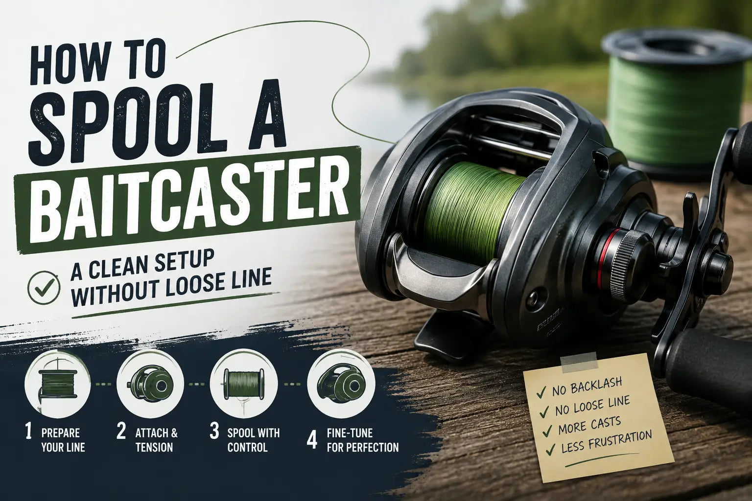 How to Spool a Baitcaster: A Clean Setup Without Loose Line
