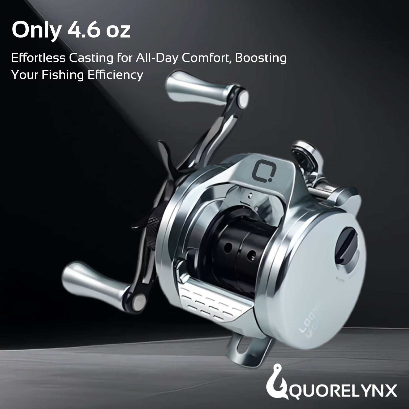 Ultralight Gunmetal Gray Conventional Reel for Precision Fishing