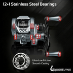Ultralight Gunmetal Gray Conventional Reel for Precision Fishing