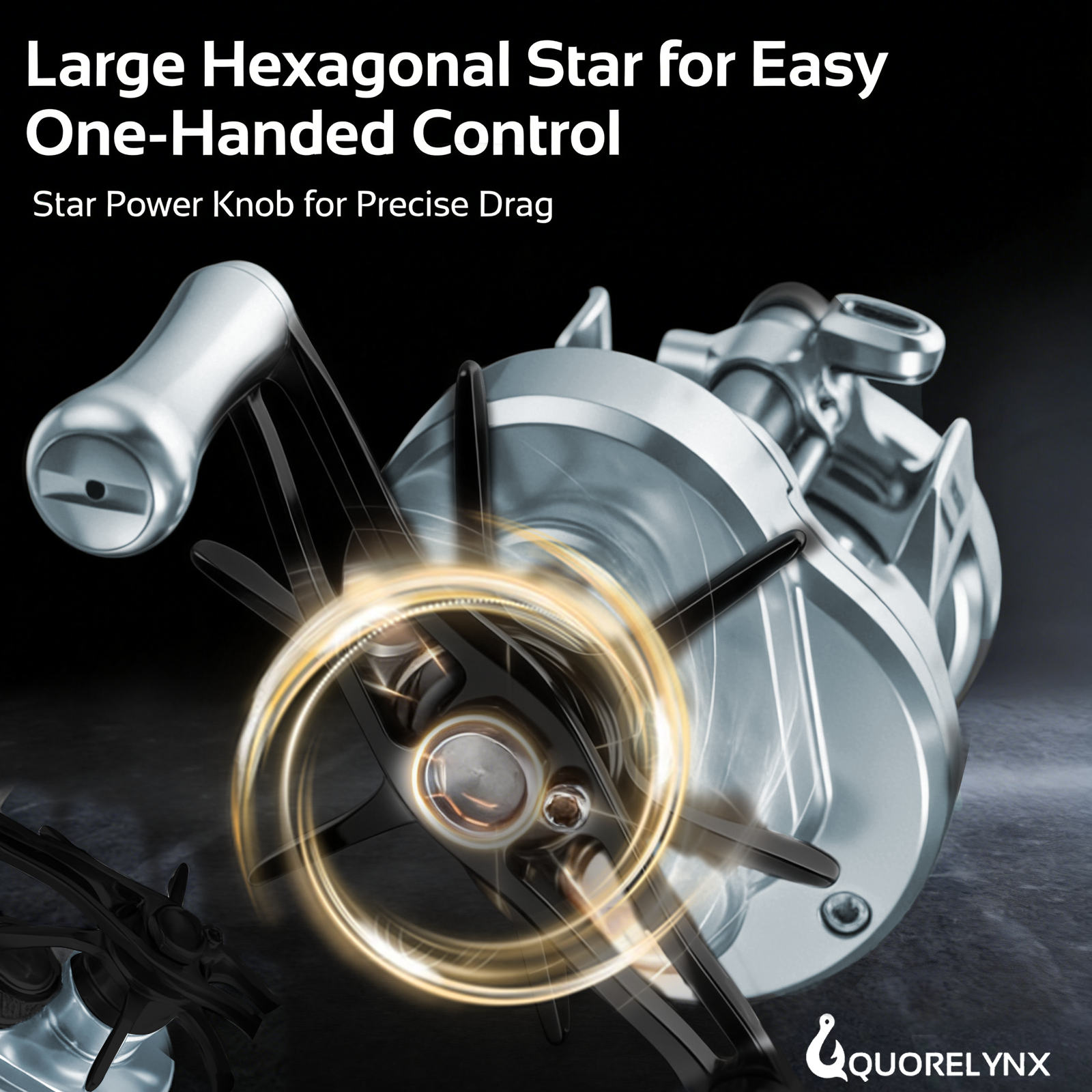 Ultralight Gunmetal Gray Conventional Reel for Precision Fishing