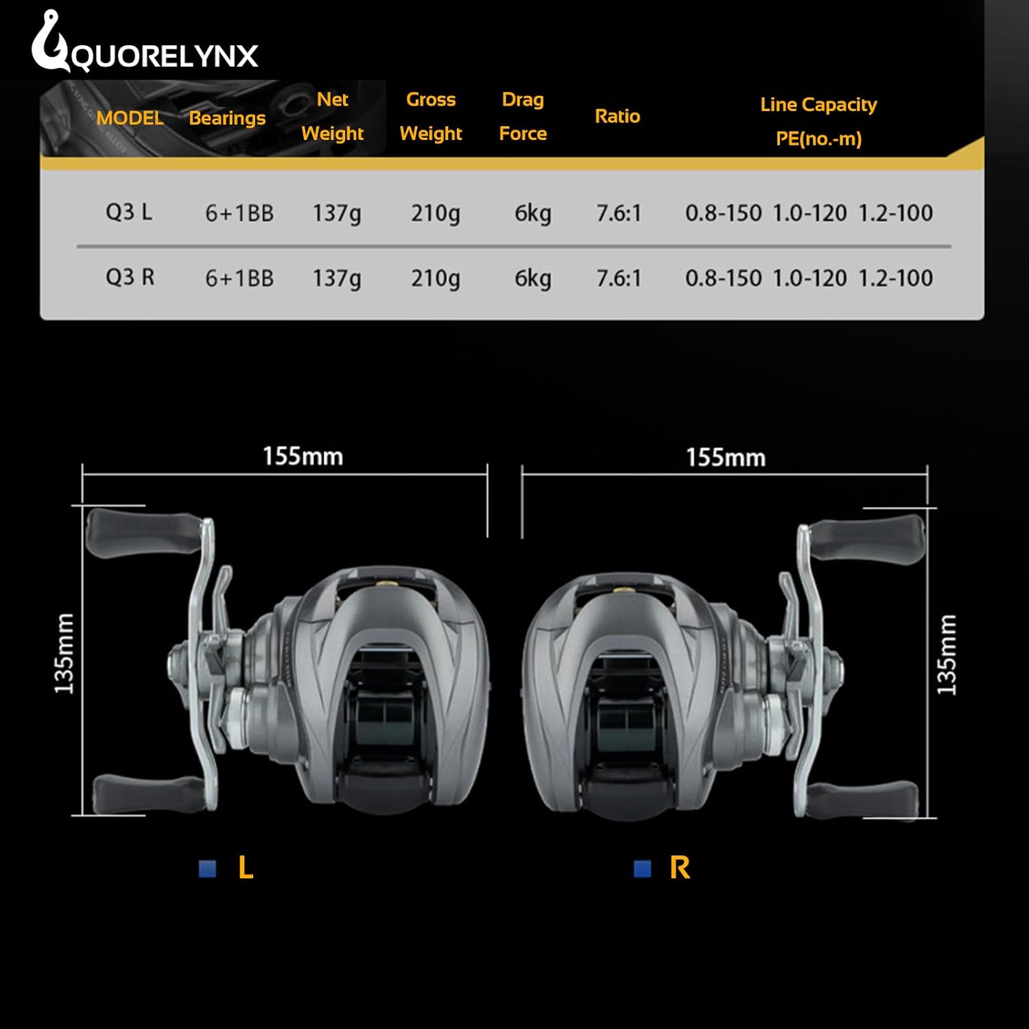 baitcaster reel brake DC Electronic Brake Baitcaster Reel
