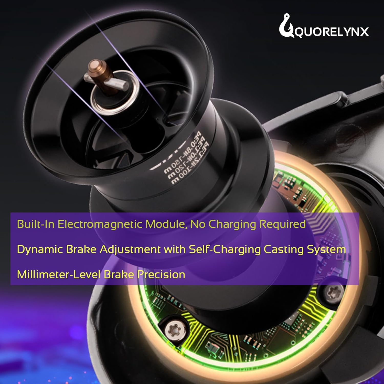 baitcast reels with auto-adjustment magnetic braking system DC Electronic Brake Baitcaster Reel
