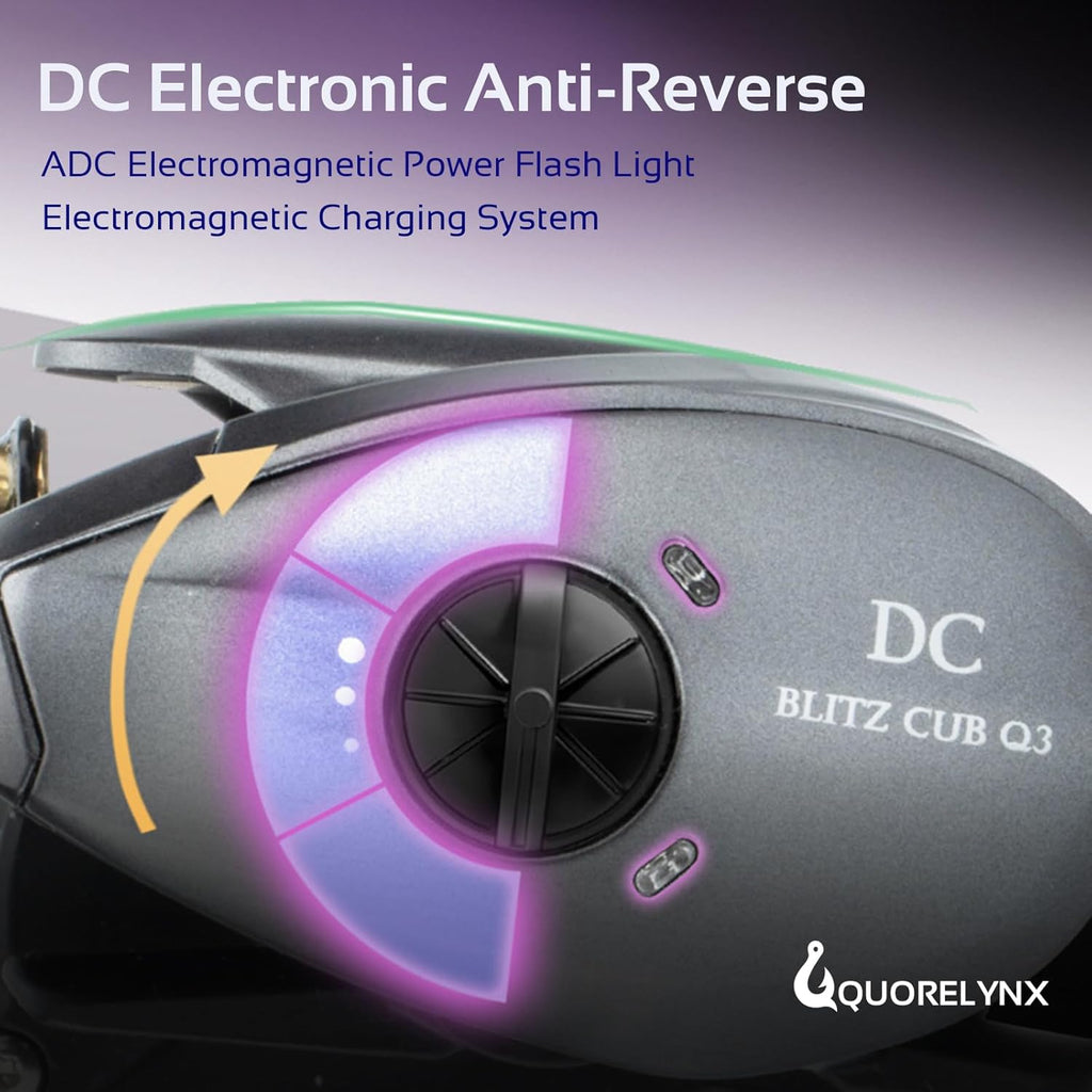 DC Electronic Brake Baitcaster Reel